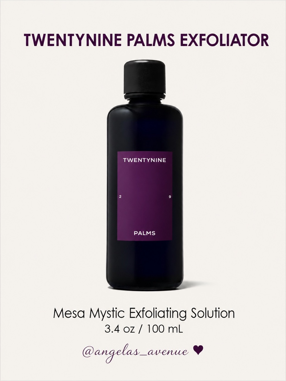 29 Palms EXFOLIATOR - Mesa Mystic Exfoliating Solution NEW